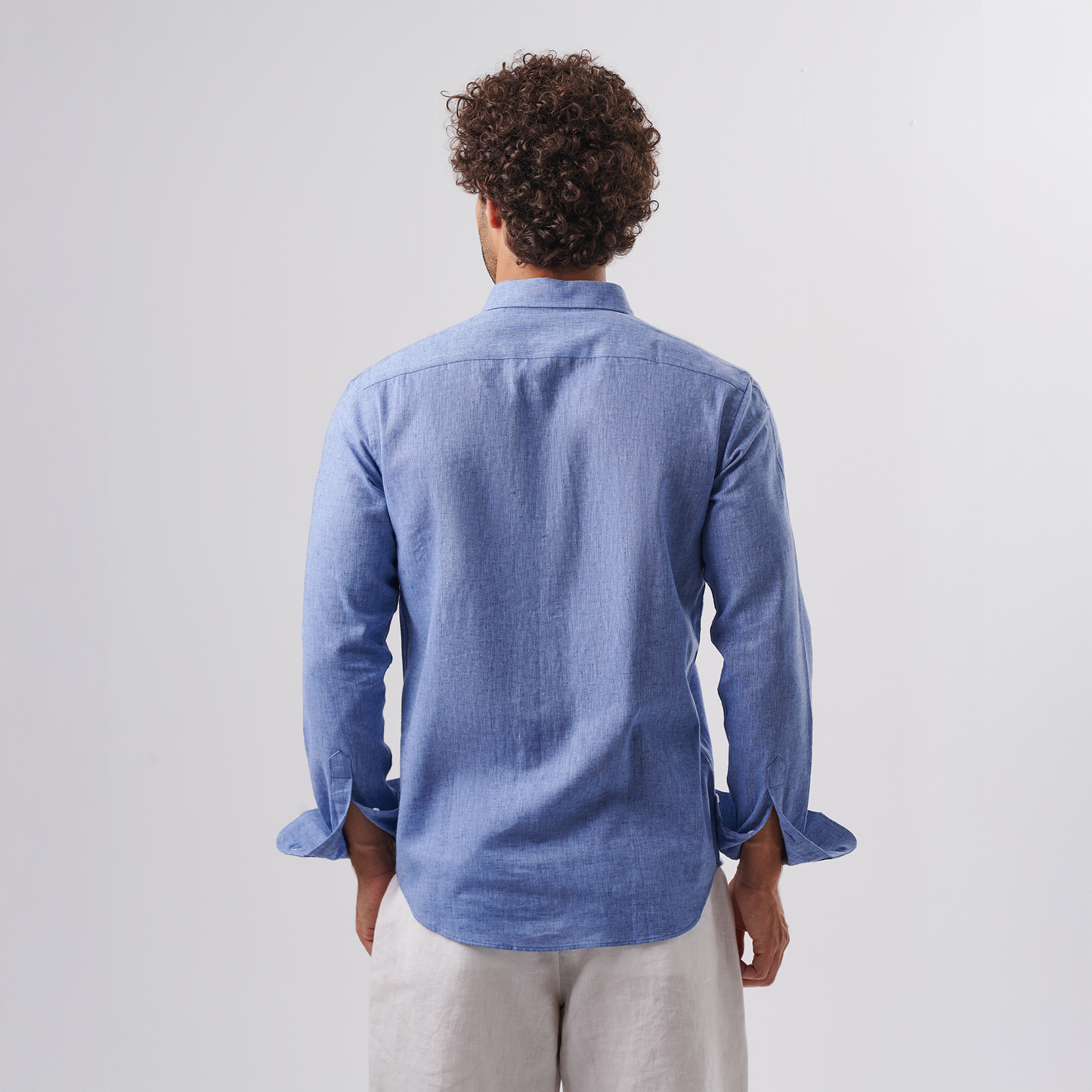 Chambray Button-Down Linen Shirt