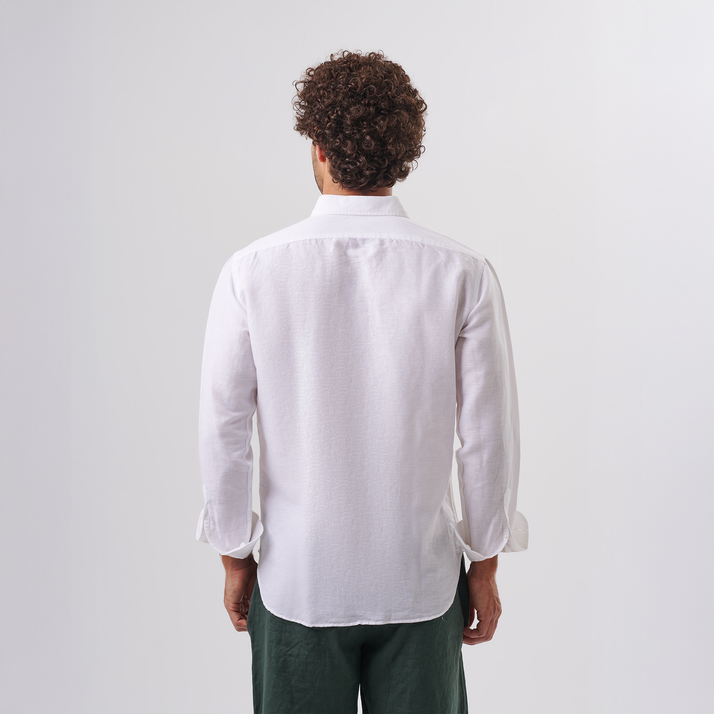 White Classic Linen Shirt