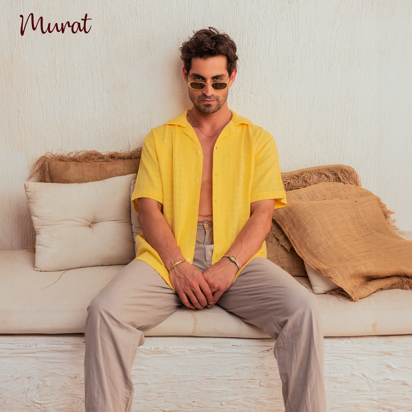 Short Sleeve Yellow Shirt